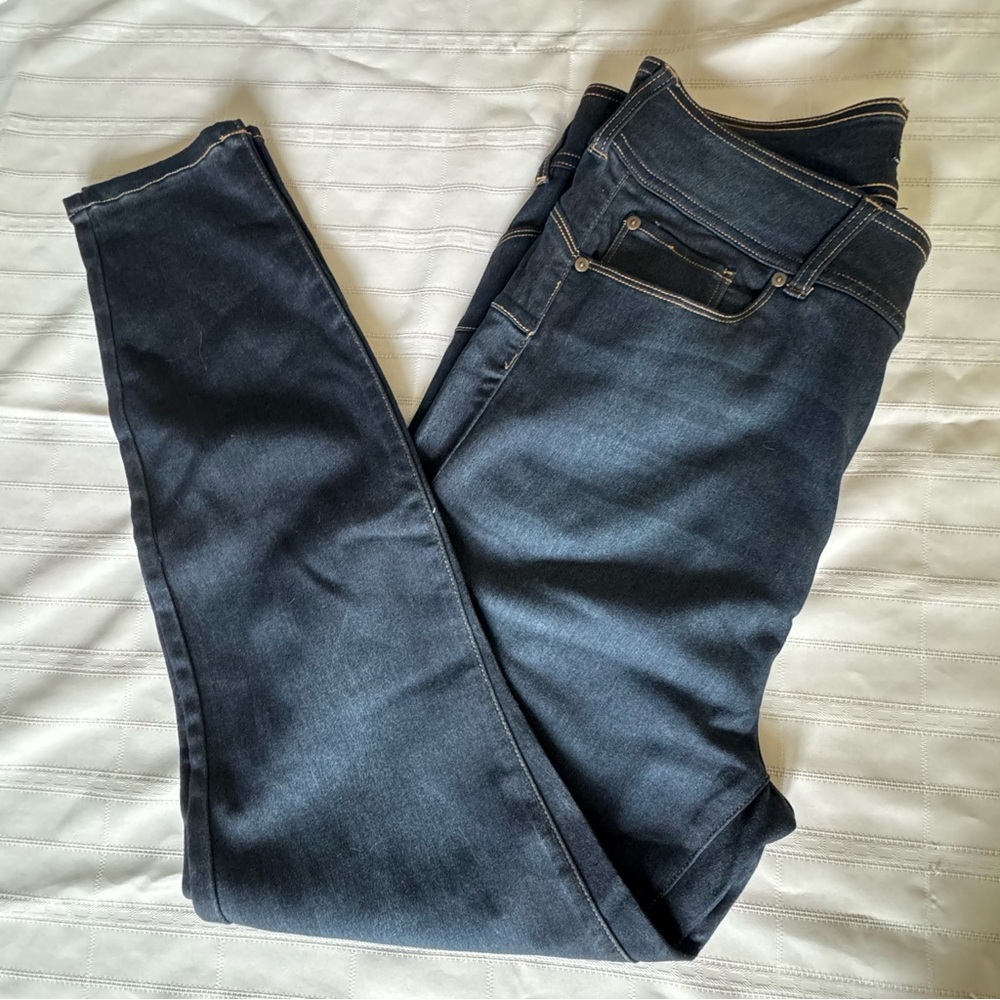 Fashion Nova Dark Denim Skinny Jeans Womens 2X Plus Size Super Stretch High Rise